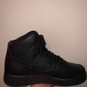 Black High top Air Force 1s